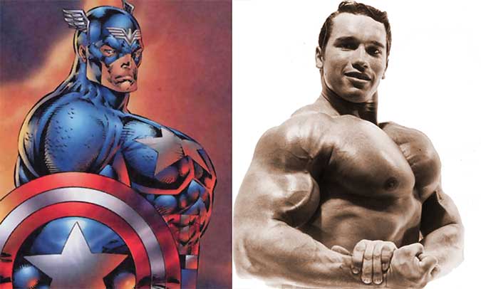 Rob Liefeld and Arnold Schwarzenegger