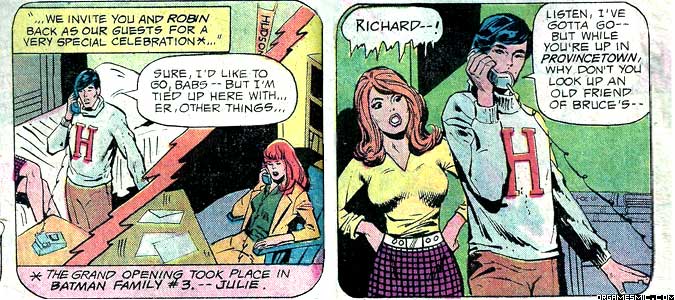 Batgirl and Robin date