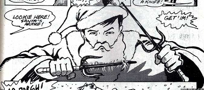 Jim Lee inks from Samurai Santa