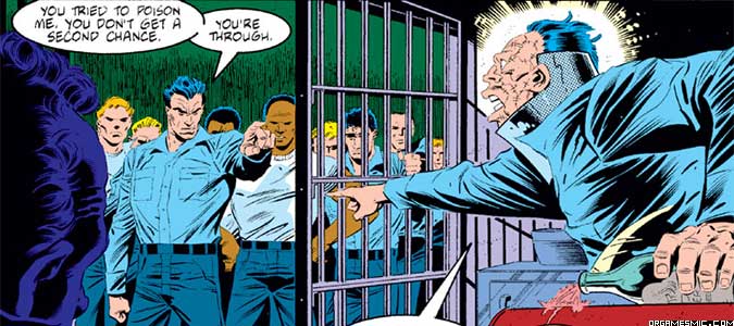 Punisher and Jigsaw in prison