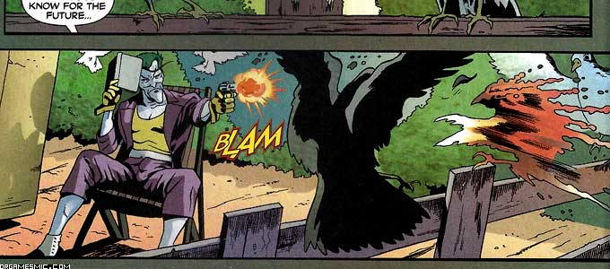 Joker shoots Robin