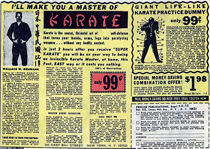 Karate Ad in Super Marvel Edition 15