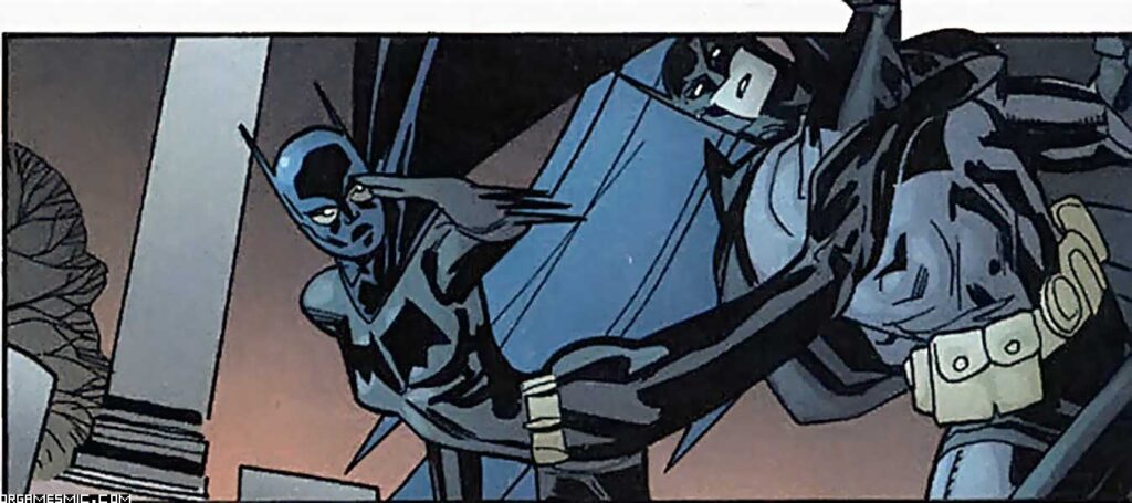 Batgirl fights Batman