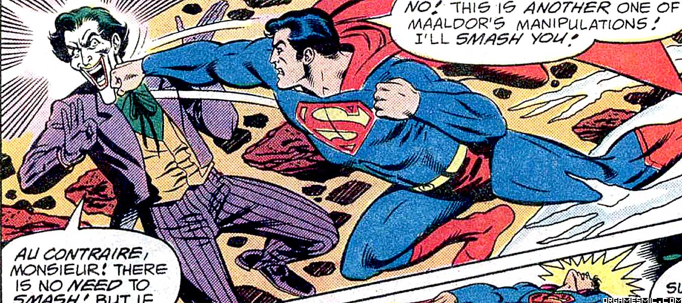 Superman vs Joker comic