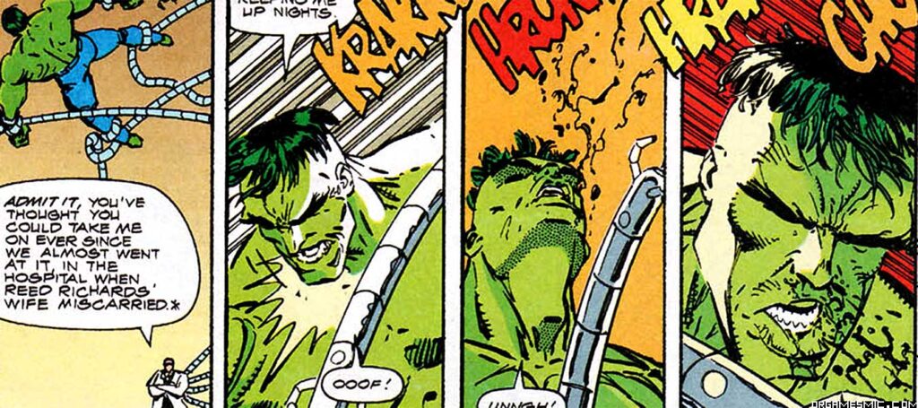 Hulks fights Doctor Octopus