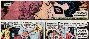 starfire and robin kiss