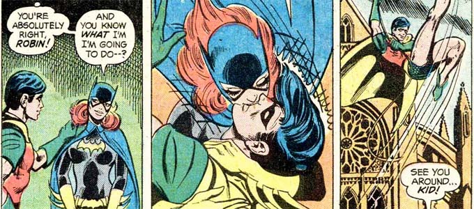 Robin and Batgirl Kiss