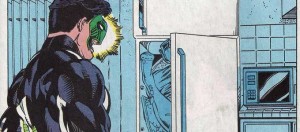 green lantern's girlfiriend stuffed in a fridge