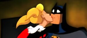 Harley Quinn Kisses Batman