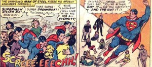 Superman Kissing girls