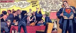 Superman spikes the punch