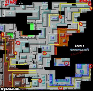 Moonwalker level one map