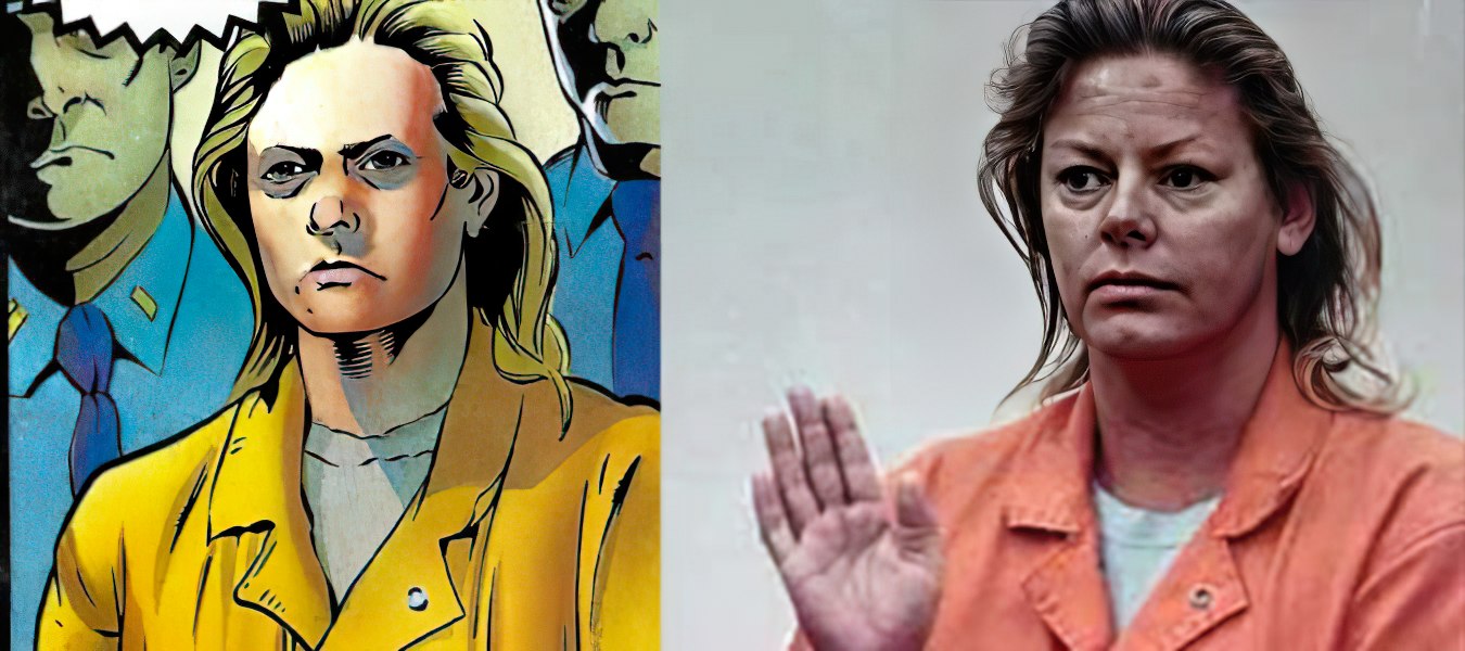 Aileen Wuornos comic comparison