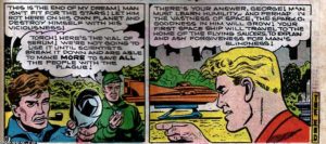 Ironic comic book story