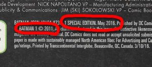 Batman 1 special edition