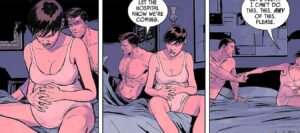 Catwoman pregnant with Batman