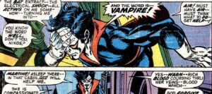 Morbius vampire comic