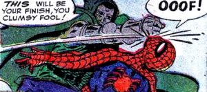 Doom punches Spider-Man