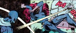 Bullseye fights Black Widow