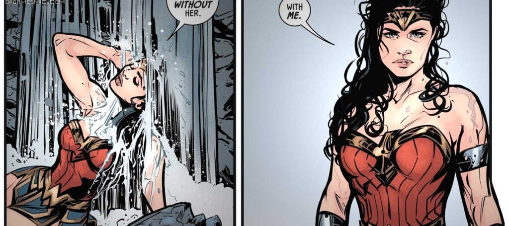 Wonder Woman seducing Batman
