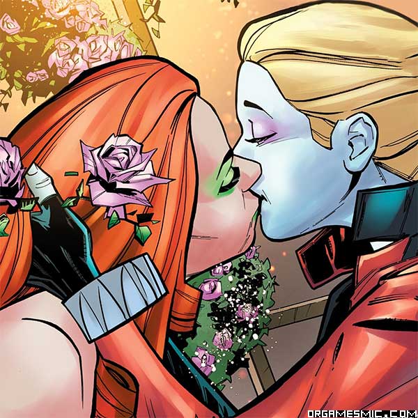Harley and Poison Ivy Wedding Kiss