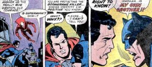 Batman arguing about his brother