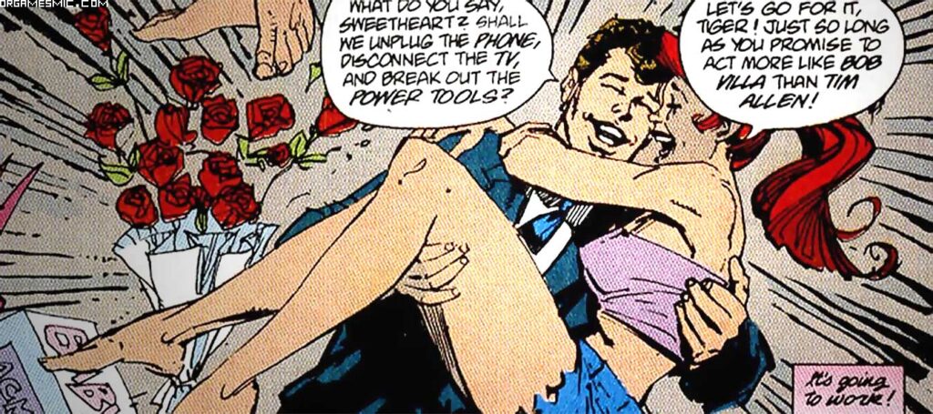Peter Parker and Mary Jane in love