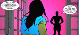 She-Hulk with Daredevil