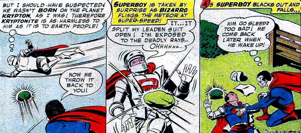 Bizarro and kryptonite