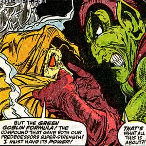 Green Goblin fighting Hobgoblin