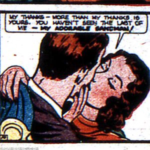 Dian Belmont kissing Sandman