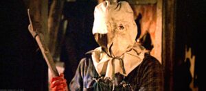 burlap sack mask in Friday the 13th part 2