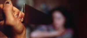 Jason Voorhees with a knife