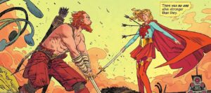 Krem attacking Supergirl