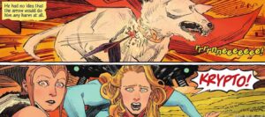 Krypto shot by arrow